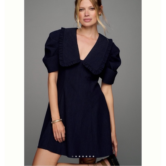 Anthropologie Dresses & Skirts - Anthropologie Puritan Collar Short-Sleeve Collared Mini Dress